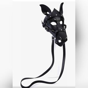 Rubies Adult Black Horse Face Animal Mask for Themed Parties and Halloween